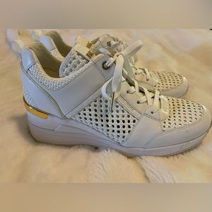 Cool “heeled” Leather Tennis Shoes by Michael Kors